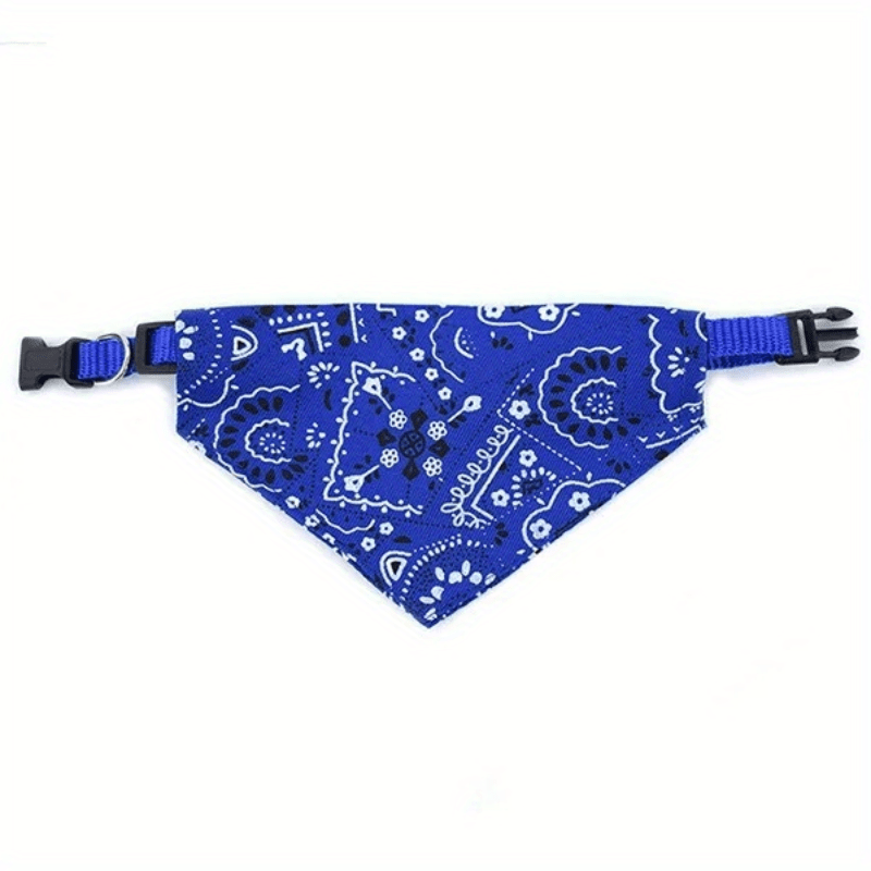 1pc Cashew Floral Graphic Dog Bandanas - Adjustable Triangle Pet Saliva Towel for Small and Medium Dogs and Cats - Stylish and Comfortable Pet Supplies