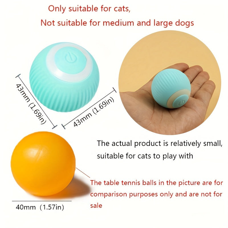 1pc Intelligent Cat Toy - Self-entertainment And Teasing Cat Stick Intelligent Rolling Ball Automatic Teasing Cat Ball Cat Electric Toy - For Cats - For Indoor Play - Perfect Gift for Cat Lovers