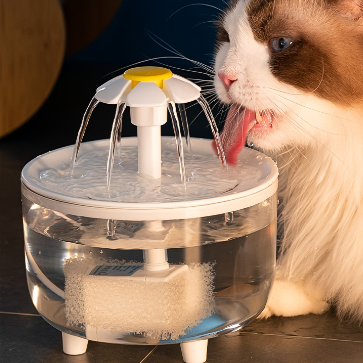 1.5L Large Capacity Transparent Pet Water Fountain - Automatic Circulation, USB Powered, Whisper Quiet, Easy to Clean, and BPA-Free - Perfect for Indoor Cats and Small Pets