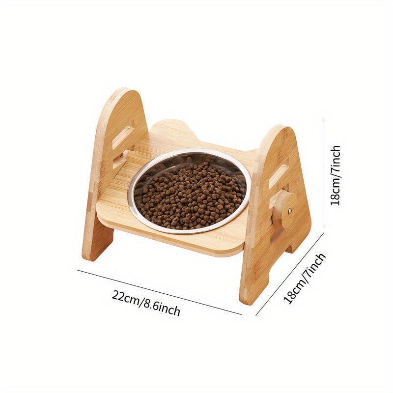 1/2/3pcs Adjustable Slanting Ceramic Pet Bowl Set - Ergonomic Lifting Design, Easy Cleaning, Anti-Slip Base, Suitable for Cats and Dogs of All Sizes - Dog Bowl, Cat Food Bowl, Pet Feeding Essentials