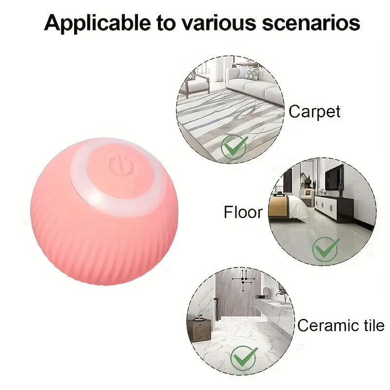 1pc Intelligent Cat Toy - Self-entertainment And Teasing Cat Stick Intelligent Rolling Ball Automatic Teasing Cat Ball Cat Electric Toy - For Cats - For Indoor Play - Perfect Gift for Cat Lovers