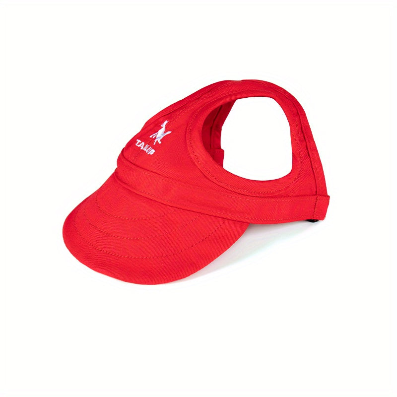 Adjustable Pet Baseball Cap for Dogs and Cats - Sun Protection and Style for Outdoor Activities