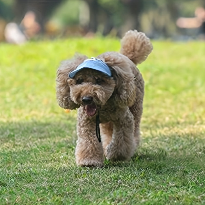 Adjustable Pet Baseball Cap for Dogs and Cats - Sun Protection and Style for Outdoor Activities