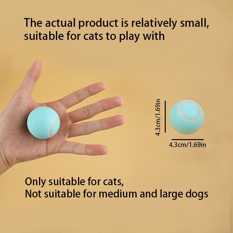 1pc Intelligent Cat Toy - Self-entertainment And Teasing Cat Stick Intelligent Rolling Ball Automatic Teasing Cat Ball Cat Electric Toy - For Cats - For Indoor Play - Perfect Gift for Cat Lovers