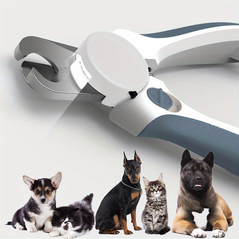 1pc LED Illuminated Pet Nail Clipper - Claw Care for Dogs and Cats - Easy Grooming Tool with Precise Trimming and Safety Features for Pet Care Supplies