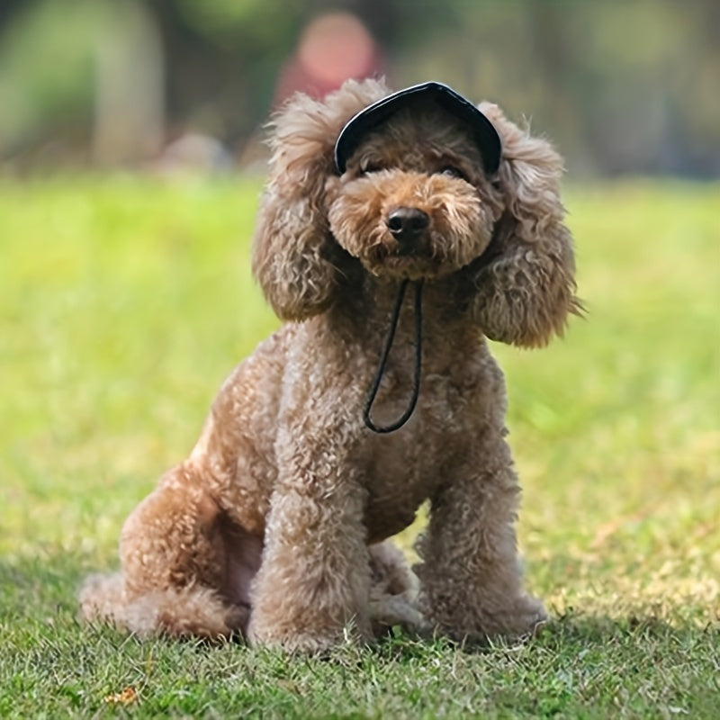 Adjustable Pet Baseball Cap for Dogs and Cats - Sun Protection and Style for Outdoor Activities